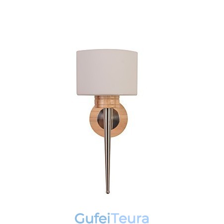 מנורת קיר פשוטה ליד המיטה מנורת שולחן עם הצללה זכוכית ועץ מלא לשידה חדר שינה סלון חדר תינוק