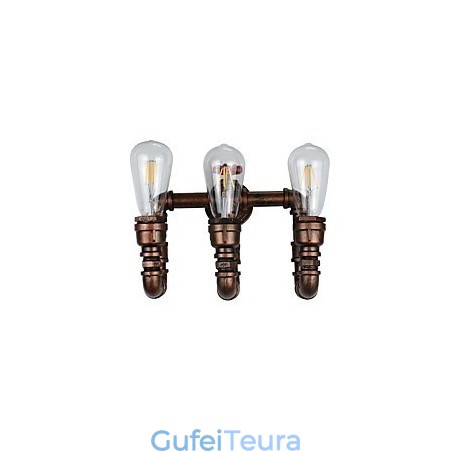 כפרי לודג' מסורתי קלאסי עתיק פליז תכונה עבור אור סביבה אור קיר אורות קיר