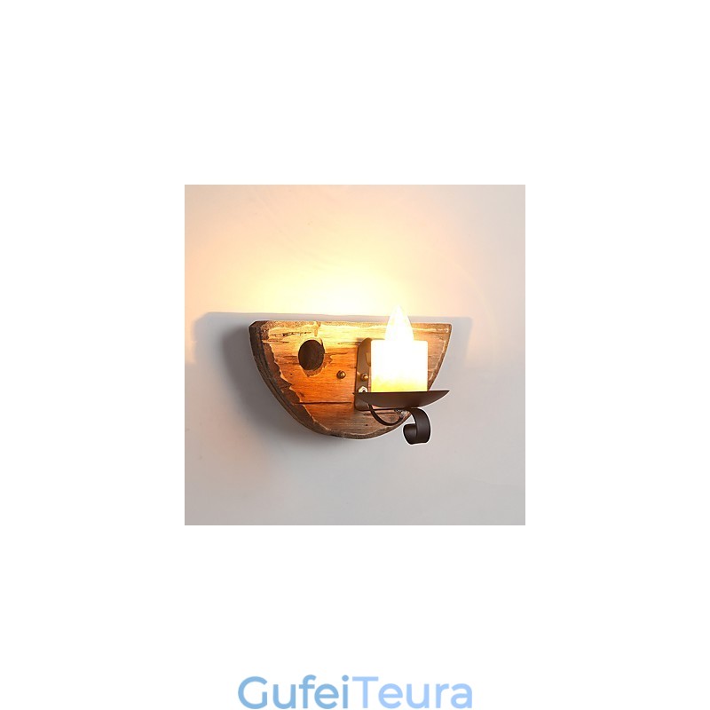 כפרי לודג' תכונת ציור עבור מיני סגנון Uplight קיר פמוטים קיר אור