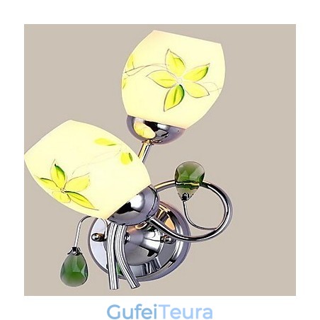 תכונה נוספת פשוטה עבור אור סביבה קריסטל פמוטי קיר פנס קיר