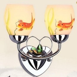 תכונה נוספת פשוטה עבור אור סביבה קריסטל פמוטי קיר פנס קיר