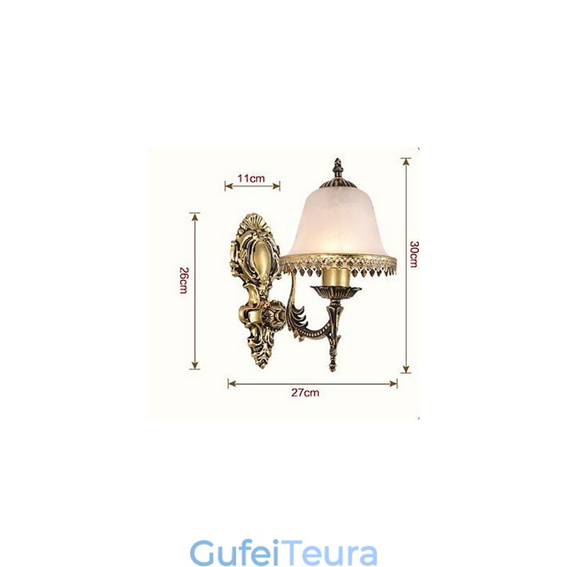 תכונת וינטג' מצופה אלקטרופול תכונה Downlight קיר פמוטים קיר אור