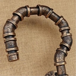 רטרו אמריקן כפר יצירתי תעשיית רוח מעצב בקבוק מים מנורת קיר אור