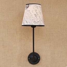 מודרני תמציתי אופנה בר מסעדה נוסטלגי ארוחת בוקר בד כיסוי קיר מנורת ברזל יצוק עיקול