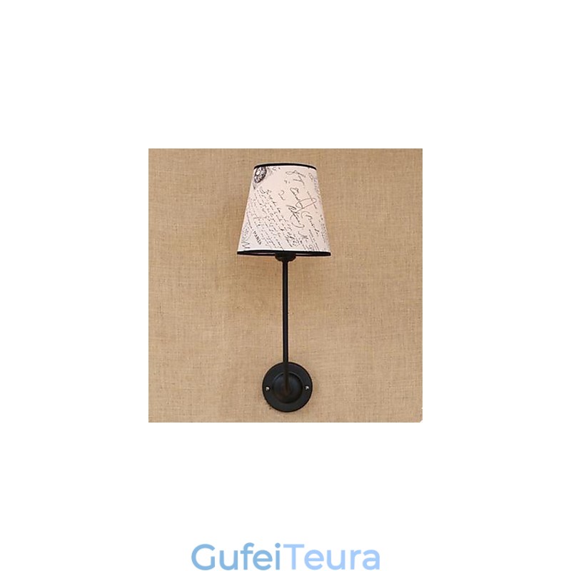 מודרני תמציתי אופנה בר מסעדה נוסטלגי ארוחת בוקר בד כיסוי קיר מנורת ברזל יצוק עיקול