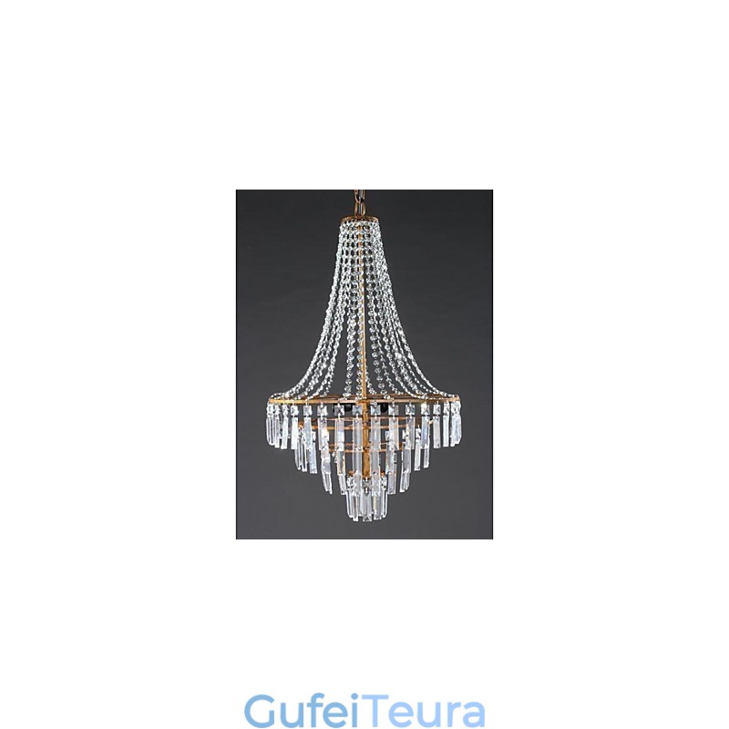 מודרני עכשווי מסורתי קלאסי כפרי לודג' רטרו פנס כפרי קריסטל נברשת מתכת פליז עתיק