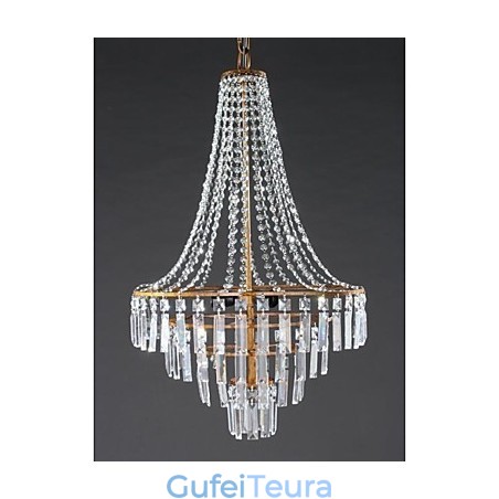 מודרני עכשווי מסורתי קלאסי כפרי לודג' רטרו פנס כפרי קריסטל נברשת מתכת פליז עתיק