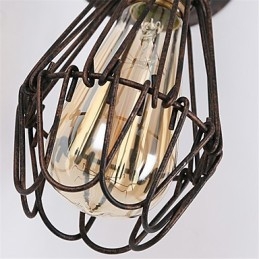 סגנון רטרו תעשייתי כפרי מתכת אורות קיר מסעדה קפה מיני פמוטים קיר