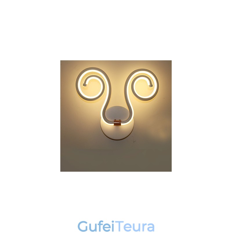 מודרני פשוט אלומיניום מנורת קיר יצירתי מעבר מנורות ליד המיטה תאורת