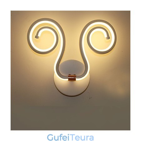 מודרני פשוט אלומיניום מנורת קיר יצירתי מעבר מנורות ליד המיטה תאורת