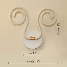 מודרני פשוט אלומיניום מנורת קיר יצירתי מעבר מנורות ליד המיטה תאורת