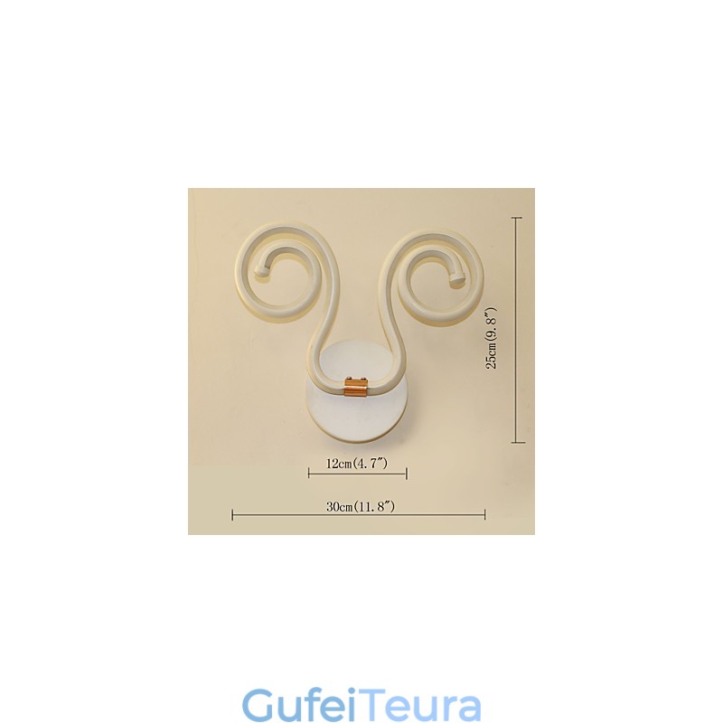 מודרני פשוט אלומיניום מנורת קיר יצירתי מעבר מנורות ליד המיטה תאורת