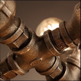 צינור מים תעשייתי אמריקאי בסגנון רטרו רוח 7 נברשת תליון אור