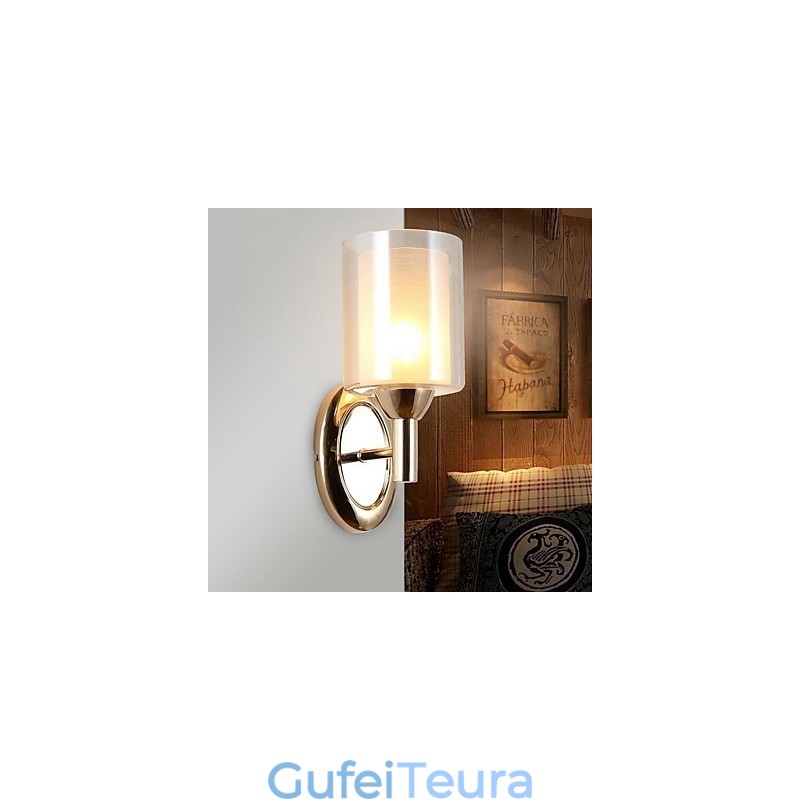 מודרני עכשווי מצופה אלקטרו מאפיין Uplight קיר פמוטי קיר