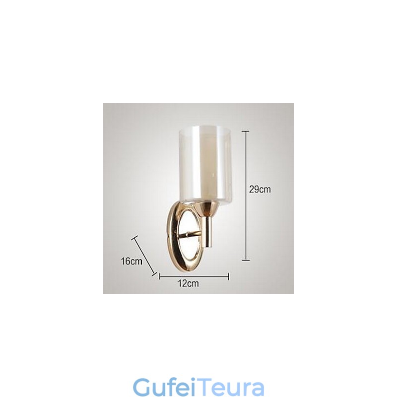 מודרני עכשווי מצופה אלקטרו מאפיין Uplight קיר פמוטי קיר