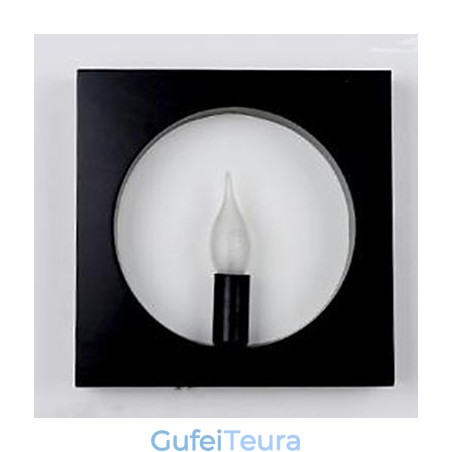 מודרני פשוט ברזל אמנות מנורת קיר יצירתי רקע סלון אולם ראש המיטה מסגרת מרובעת קישוט מנורות ופנסים