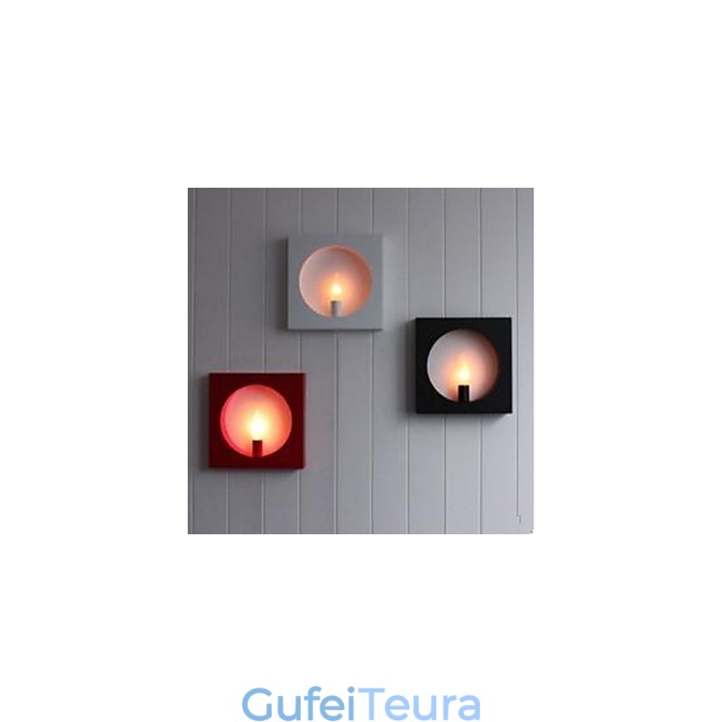 מודרני פשוט ברזל אמנות מנורת קיר יצירתי רקע סלון אולם ראש המיטה מסגרת מרובעת קישוט מנורות ופנסים