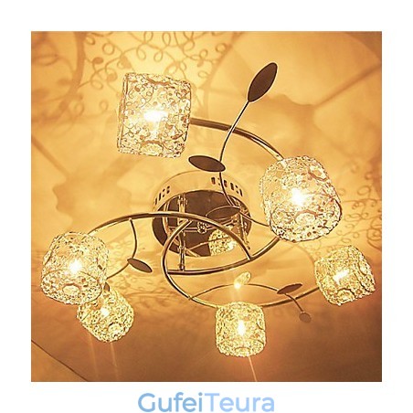 מתלה שטוחה מצופה אלקטרו קריסטל מודרני עכשווי