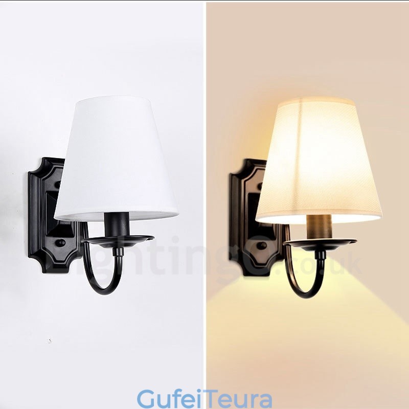 פמוטי קיר מקורה עם אור יחיד מודרני עכשווי