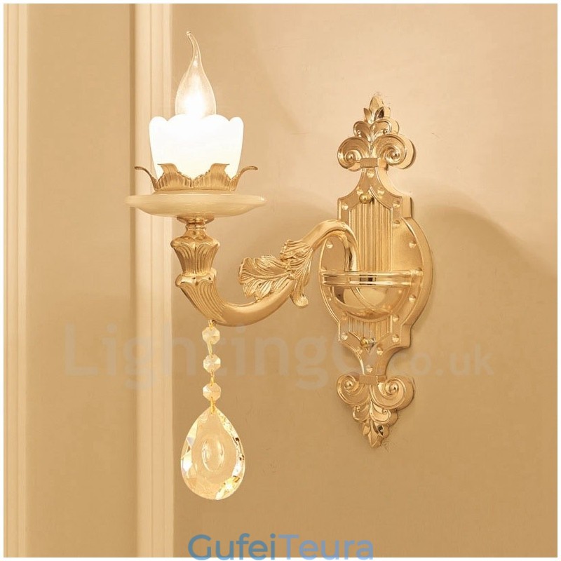 אור יחיד מסורתי קלאסי סלון חדר אוכל חדר מיטה מתכת מפמוטי קיר פנימיים יוקרתיים