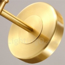 פמוטי קיר מקורה נחושת קלאסית מסורתית עם אור יחיד