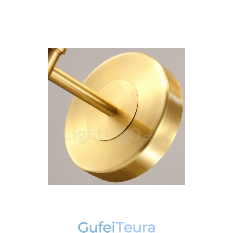 פמוטי קיר מקורה נחושת קלאסית מסורתית עם אור יחיד