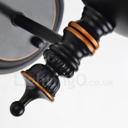 פמוטי קיר מקורה קלאסיים מסורתיים עם אור יחיד