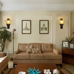 פמוטי קיר מקורה קלאסיים מסורתיים עם אור יחיד