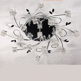 מנורת תקרת קריסטל קרח קלאסית