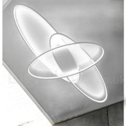 ניתן לעמעום אליפסה מודרנית עכשווית אלומיניום מנורת תקרת מנורת תקרת מנורת חדר מיטה בסלון יכולה לשמש גם כאור קיר