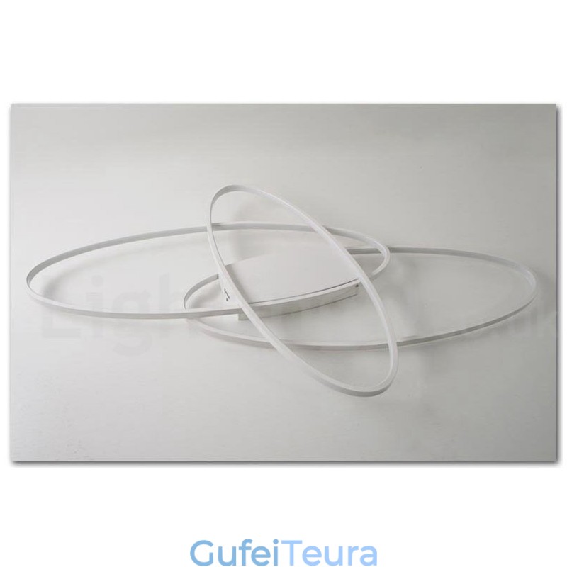 ניתן לעמעום אליפסה מודרנית עכשווית אלומיניום מנורת תקרת מנורת תקרת מנורת חדר מיטה בסלון יכולה לשמש גם כאור קיר