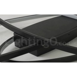 ניתן לעמעום אליפסה מודרנית עכשווית אלומיניום מנורת תקרת מנורת תקרת מנורת חדר מיטה בסלון יכולה לשמש גם כאור קיר