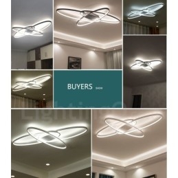 ניתן לעמעום אליפסה מודרנית עכשווית אלומיניום מנורת תקרת מנורת תקרת מנורת חדר מיטה בסלון יכולה לשמש גם כאור קיר