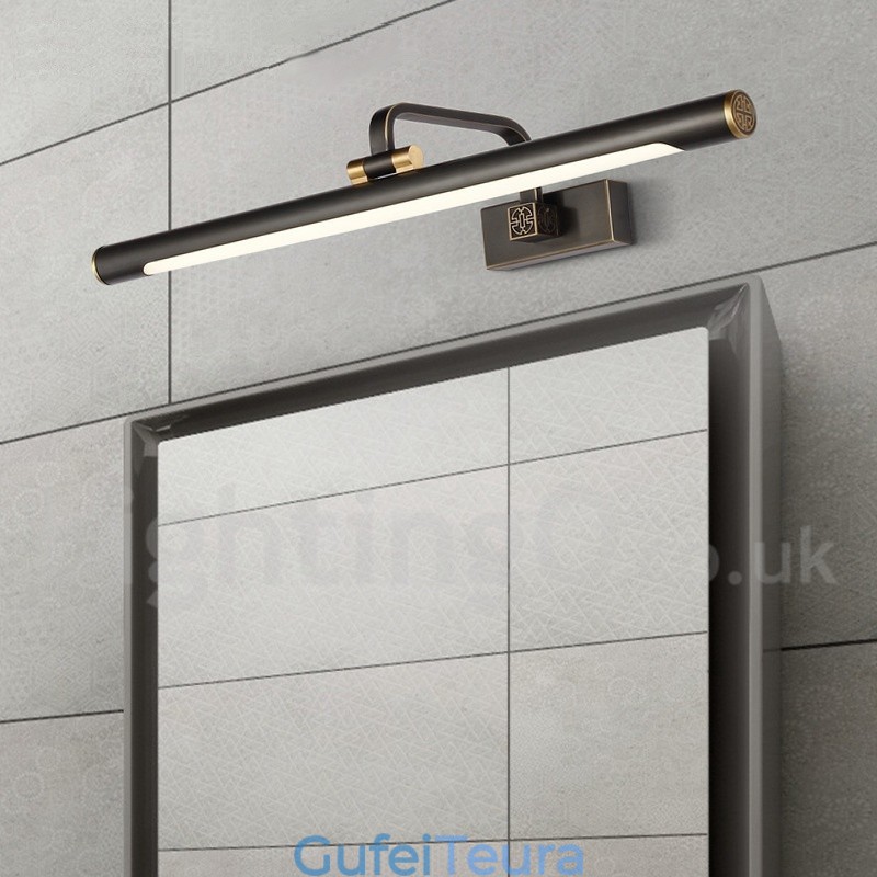 מנורת IPMirror מנורה לאמבטיה מנורות קיר פליז טהור עם גוון אקרילי תאורת איפור