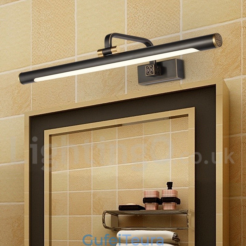 מנורת IPMirror מנורה לאמבטיה מנורות קיר פליז טהור עם גוון אקרילי תאורת איפור