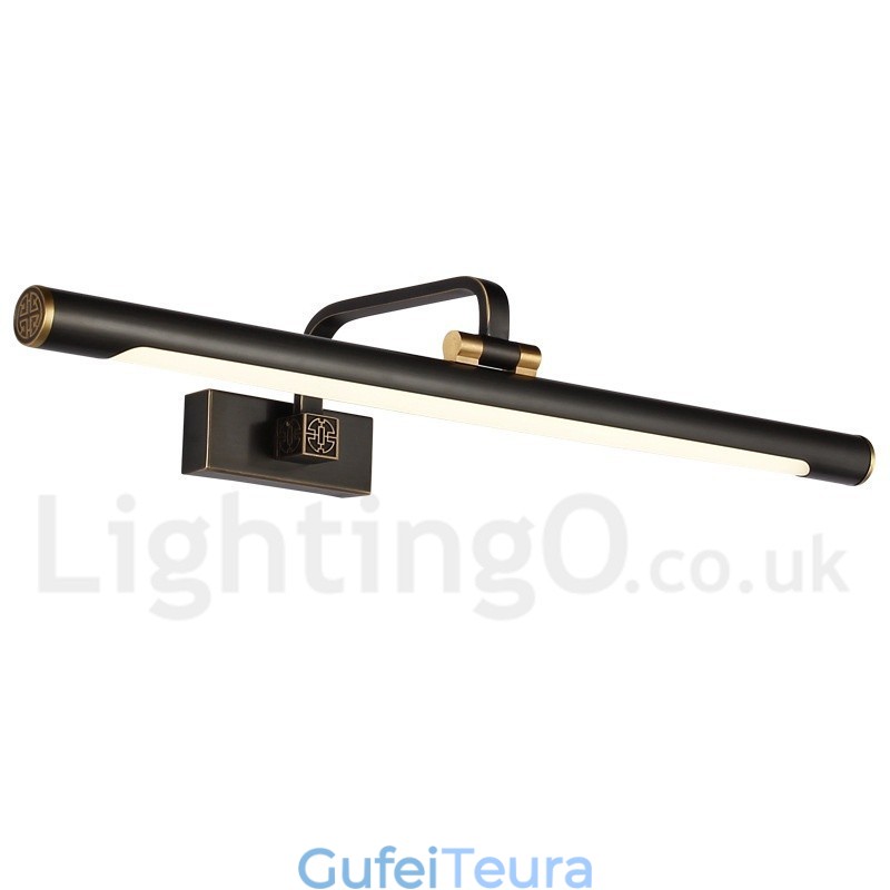 מנורת IPMirror מנורה לאמבטיה מנורות קיר פליז טהור עם גוון אקרילי תאורת איפור