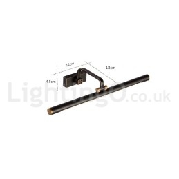 מנורת IPMirror מנורה לאמבטיה מנורות קיר פליז טהור עם גוון אקרילי תאורת איפור
