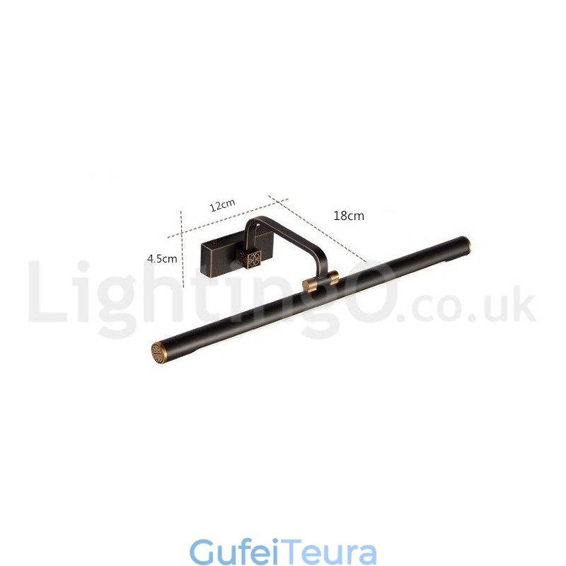 מנורת IPMirror מנורה לאמבטיה מנורות קיר פליז טהור עם גוון אקרילי תאורת איפור