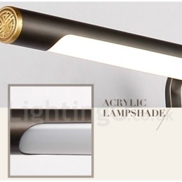 מנורת IPMirror מנורה לאמבטיה מנורות קיר פליז טהור עם גוון אקרילי תאורת איפור