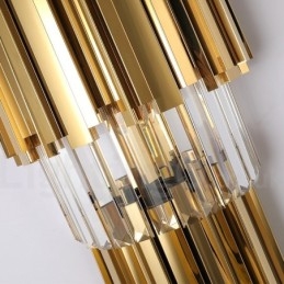 פנס קיר קריסטל מודרני יוקרתי K9 עם גוון קריסטל