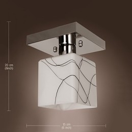 מתכת שטוחה עכשווית מודרנית בסגנון מיני מצופה אלקטרו