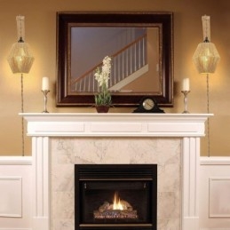 פמוט קיר חבל נייר אמריקאי פסטורלי אור קיר רטרו עם תקע