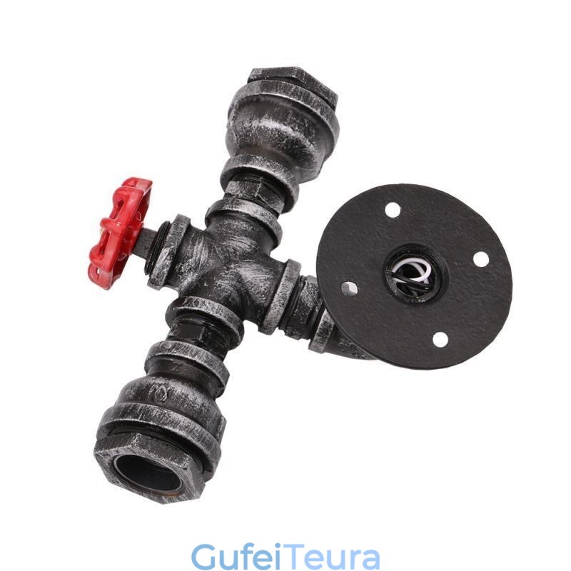 מנורת קיר תעשייתית צינור מים רטרו רטרו