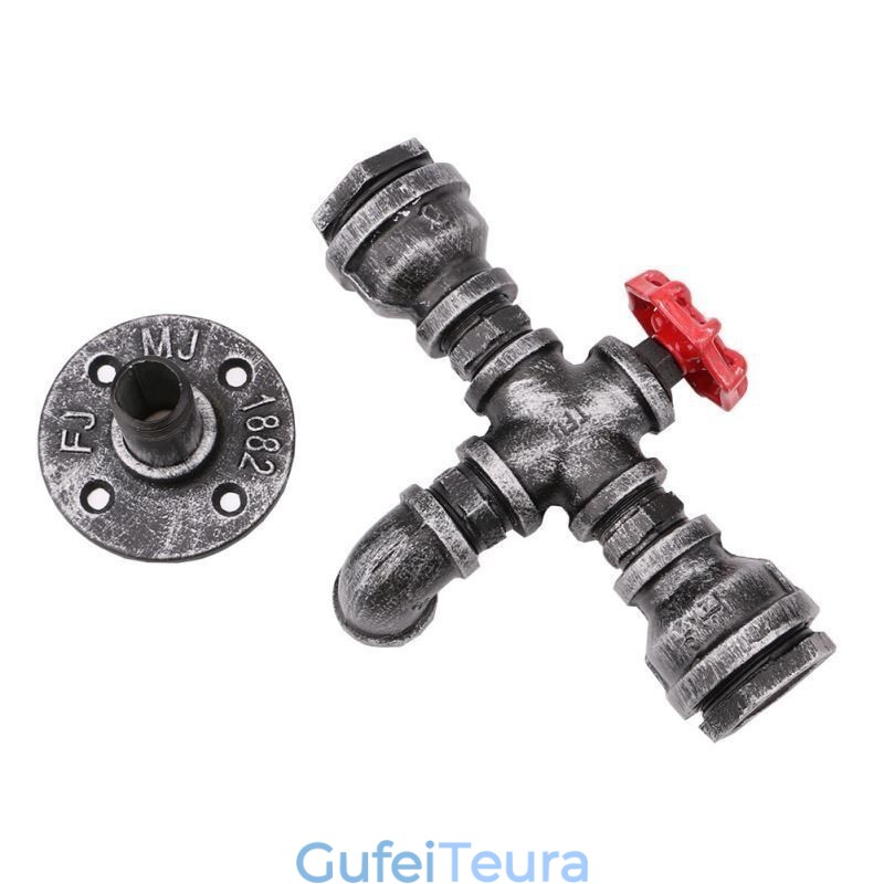 מנורת קיר תעשייתית צינור מים רטרו רטרו