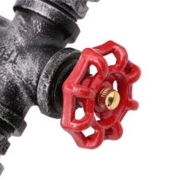 מנורת קיר תעשייתית צינור מים רטרו רטרו