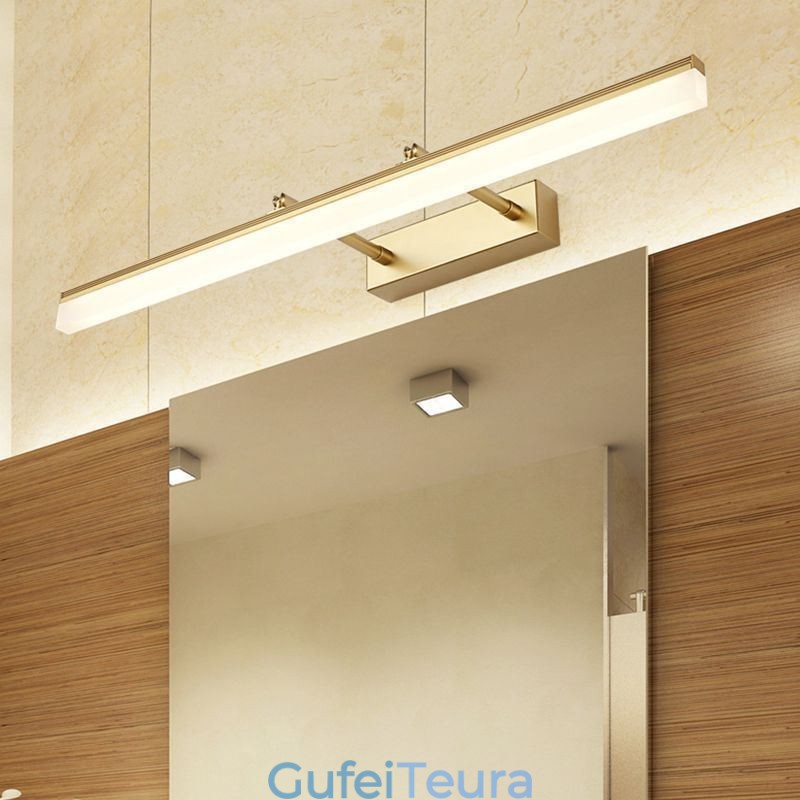 מראה קדמי אור אקריליק נמתח מנורת פמוט מסדרון חדר רחצה