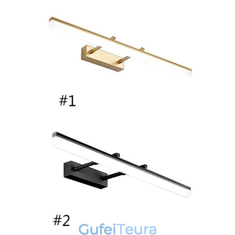 מראה קדמי אור אקריליק נמתח מנורת פמוט מסדרון חדר רחצה