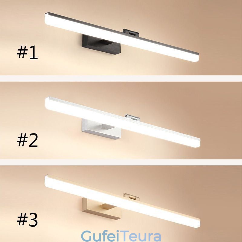 מנורת פמוט מודרני מראה קדמי אור מנורת קיר חדר רחצה