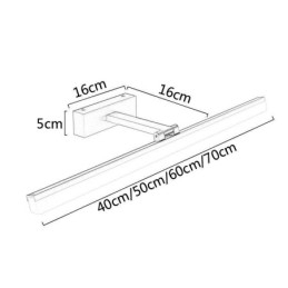 מנורת פמוט מודרני מראה קדמי אור מנורת קיר חדר רחצה