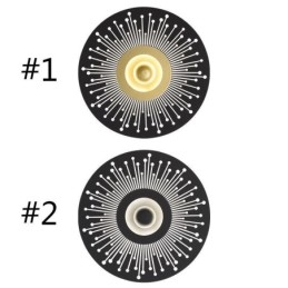 פמוט קיר נורדי מלא נחושת חלול אור קיר עגול